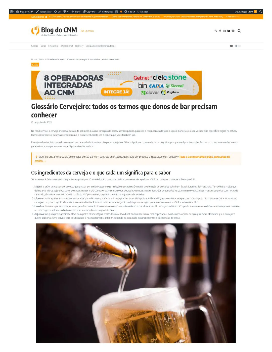 Prévia do projeto Glossário cervejeiro